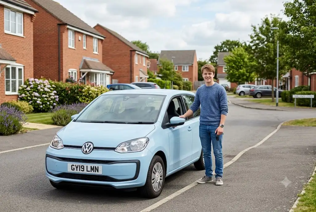 Young Driver Insurance Without Black Box in the UK: A Practical Guide Young UK driver with car choosing insurance without black box